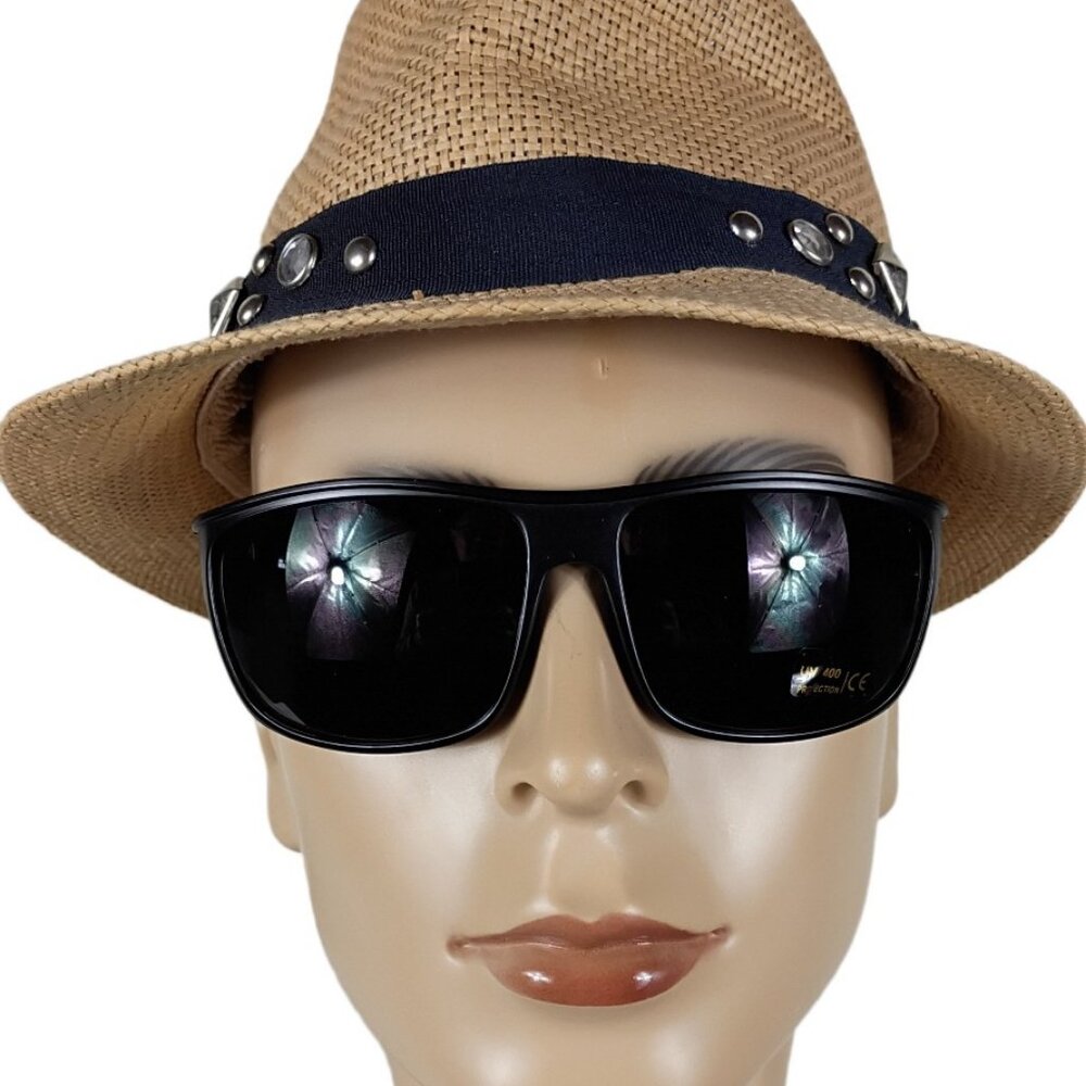 SHARKEYES BLACK RECTANULAR  SUNGLASSES  NSPORT2